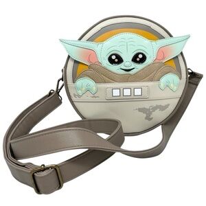 NEW Loungefly Disney Star Wars Grogu Baby Yoda Cosplay Canteen Crossbody Bag